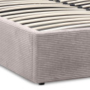 Κρεβάτι Velar Megapap Υφασμάτινο με Αποθηκευτικό Χώρο Χρώμα Μόκα 160x200εκ.