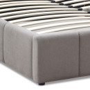 Κρεβάτι Nival Megapap Υφασμάτινο με Αποθηκευτικό Χώρο Χρώμα Μπεζ 160x200εκ.