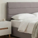 Κρεβάτι Olmo Megapap Βελούδινο με Αποθηκευτικό Χώρο Χρώμα Γκρι 160x200εκ.