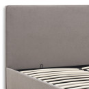 Κρεβάτι Verona Megapap Υφασμάτινο με Αποθηκευτικό Χώρο Χρώμα Γκρι - Μπεζ 160x200εκ.