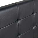 Κρεβάτι iro Megapap από Τεχνόδερμα με Αποθηκευτικό Χώρο Χρώμα Μαύρο 150x200εκ.