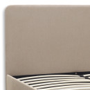 Κρεβάτι Ovelia Megapap Υφασμάτινο Χρώμα Μπεζ 120x200εκ.