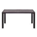 Τραπέζι Πολυπροπυλενίου Kalan Megapap Χρώμα Καφέ 150x90x75εκ.