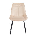 TEREA BEIGE VELVET ΥΦΑΣΜΑ ΚΑΡΕΚΛΑ ΜΕΤΑΛΛΙΚΗ 51X58X87εκ.