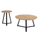 ALEX SET 2τμχ. SONOMA OAK Φ45Χ55εκ. & Φ80Χ41εκ. ΤΡΑΠΕΖΙ ΣΑΛΟΝΙΟΥ