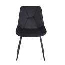 SILVIA BLACK VELVET ΥΦΑΣΜΑ ΚΑΡΕΚΛΑ ΜΕΤΑΛΛΙΚΗ 51X58X87εκ.