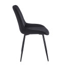 TEREA BLACK VELVET ΥΦΑΣΜΑ ΚΑΡΕΚΛΑ ΜΕΤΑΛΛΙΚΗ 51X58X87εκ.