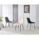 SILVIA BLACK VELVET ΥΦΑΣΜΑ ΚΑΡΕΚΛΑ ΜΕΤΑΛΛΙΚΗ 51X58X87εκ.