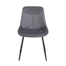 TEREA GREY VELVET ΥΦΑΣΜΑ ΚΑΡΕΚΛΑ ΜΕΤΑΛΛΙΚΗ 51X58X87εκ.