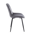 TEREA GREY VELVET ΥΦΑΣΜΑ ΚΑΡΕΚΛΑ ΜΕΤΑΛΛΙΚΗ 51X58X87εκ.