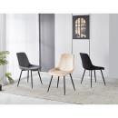 TEREA GREY VELVET ΥΦΑΣΜΑ ΚΑΡΕΚΛΑ ΜΕΤΑΛΛΙΚΗ 51X58X87εκ.