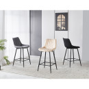 REPO BLACK VELVET ΥΦΑΣΜΑ 66εκ. ΣΚΑΜΠΟ ΜΕΤΑΛΛΙΚΟ 48X49X66-96εκ.