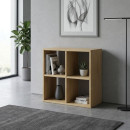 Βιβλιοθήκη Cube Megapap Χρώμα Sapphire oak 60x30x60εκ.