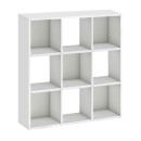 Βιβλιοθήκη Cube Megapap Χρώμα Λευκό 90x30x90εκ.