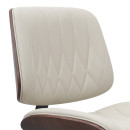 Καρέκλα Γραφείου Corina Megapap από Τεχνόδερμα Χρώμα Ανοιχτό Μπεζ 60x65x82/92εκ.