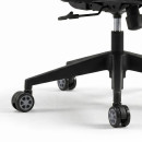 Ανταλλακτικά Ροδάκια Megapap για Καρέκλες Γραφείου σετ 5 τμχ Χρώμα Μαύρο - Γκρι