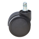 Ανταλλακτικά Ροδάκια Megapap για Καρέκλες Γραφείου σετ 5 τμχ Χρώμα Μαύρο