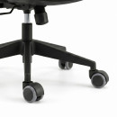 Ανταλλακτικά Ροδάκια Megapap για Καρέκλες Γραφείου σετ 5 τμχ Χρώμα Μαύρο - Γκρι