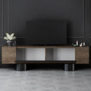 Έπιπλο Τηλεόρασης Haven Megapap Χρώμα Καρυδί 180x30x50εκ.