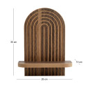 Ραφιέρα Τοίχου Artwill Megapap mdf Χρώμα Wenge 26x13x35εκ.