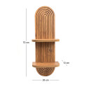 Ραφιέρα Τοίχου Artwill Megapap mdf Χρώμα oak 26x13x70εκ.