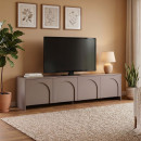 Έπιπλο Τηλεόρασης Aurelia Megapap Χρώμα Μόκα 180x32x45εκ.
