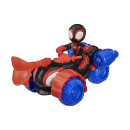 Hasbro Disney jr Marvel: Spidey and his Amazing Friends - Miles 'spin' Morales Techno Racer Vehicle (G2460)