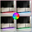 Έπιπλο Τηλεόρασης Arlen Megapap με led rgb Χρώμα Travertine 180x32x50εκ.