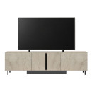 Έπιπλο Τηλεόρασης Arlen Megapap με led rgb Χρώμα Travertine 180x32x50εκ.
