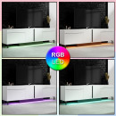 Έπιπλο Τηλεόρασης Arlen Megapap με led rgb Χρώμα Λευκό 180x32x50εκ.