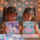 HappiHobbi Σετ Χειροτεχνίας Μωσαϊκό με Αυτοκόλλητα Για 4+ Ετών