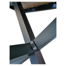 Τραπέζι Κήπου ArteLibre COMINO Καρυδί/Ανθρακί Αλουμίνιο/Polywood 150x90x74cm