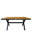 Τραπέζι Κήπου ArteLibre COMINO Καρυδί/Ανθρακί Αλουμίνιο/Polywood 150x90x74cm