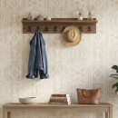 Κρεμάστρα Τοίχου Vettini Megapap Χρώμα Καρυδί 100x12x20εκ.