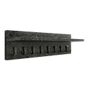 Κρεμάστρα Τοίχου Vettini Megapap Χρώμα Μαύρο εφέ Μαρμάρου 100x12x20εκ.