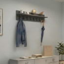 Κρεμάστρα Τοίχου Vettini Megapap Χρώμα Ανθρακί 100x12x20εκ.