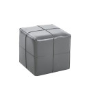 ENZO GREY PU ΣΚΑΜΠΟ 31X31X31εκ.