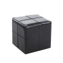 ENZO BLACK PU ΣΚΑΜΠΟ 31X31X31εκ.