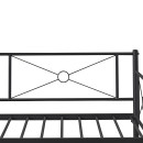 Καναπές Κρεβάτι ArteLibre CIMARRON Μαύρο Μέταλλο 197.5x96x75cm (Στρώμα 90x190cm)