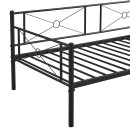 Καναπές Κρεβάτι ArteLibre CIMARRON Μαύρο Μέταλλο 197.5x96x75cm (Στρώμα 90x190cm)