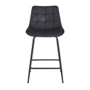 ERMINA BLACK VELVET ΥΦΑΣΜΑ 64εκ. ΣΚΑΜΠΟ ΜΕΤΑΛΛΙΚΟ 49X50X64-94εκ.