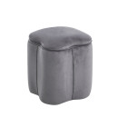 FIONA ΣΚΑΜΠΟ VELVET GREY ΜΕ ΑΠΟΘ. ΧΩΡΟ 30X30X34εκ.