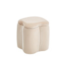 FIONA ΣΚΑΜΠΟ VELVET BEIGE ΜΕ ΑΠΟΘ. ΧΩΡΟ 30X30X34εκ.