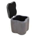 FIONA ΣΚΑΜΠΟ VELVET GREY ΜΕ ΑΠΟΘ. ΧΩΡΟ 30X30X34εκ.