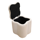 FIONA ΣΚΑΜΠΟ VELVET BEIGE ΜΕ ΑΠΟΘ. ΧΩΡΟ 30X30X34εκ.