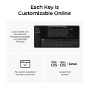Keychron q1 Ultra (Q1u-m4) zmk rgb 8k Wireless Custom Mechanical Keyboard-Banana Switch 75% us