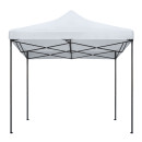 Κιόσκι - Gazebo Bari Megapap Πτυσσόμενο Μεταλλικός Σκελετός - Αδιάβροχο Ύφασμα Χρώμα Λευκό 3x3x3,10m.