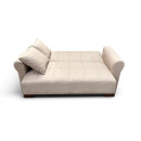 VAVEL LIGHT BROWN ΥΦΑΣΜΑ 2ΘΕΣΙΟΣ ΚΑΝΑΠΕΣ/ΚΡΕΒΑΤΙ ΜΕ ΑΠΟΘ.ΧΩΡΟ 156Χ85Χ80εκ.