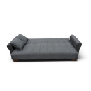 VAVEL DARK GREY ΥΦΑΣΜΑ 3ΘΕΣΙΟΣ ΚΑΝΑΠΕΣ/ΚΡΕΒΑΤΙ ΜΕ ΑΠΟΘ.ΧΩΡΟ 216X85X80εκ.