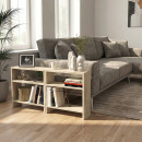 Τραπεζάκι Βοηθητικό Silvanus Megapap Χρώμα Travertine 51x17,5x49εκ.
